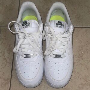 Nike Air Force 1 White with Neon Accents